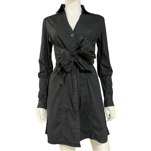 Bisou Bisou Black Deep Cuff Long Shirt, 4 - Picture 10 of 11